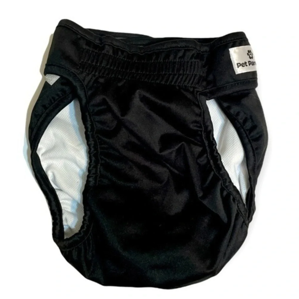 Pet Parents black hook and loop training reusable diaper Sz Large New